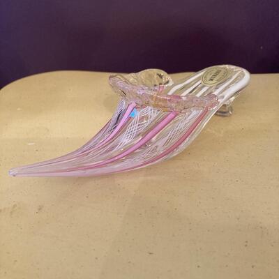 Murano Glass Slipper Shoe