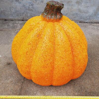 VINTAGE SEASONS MELTED POPCORN LIGHT UP JACK~O~LANTERNS BUNDLE OF 4