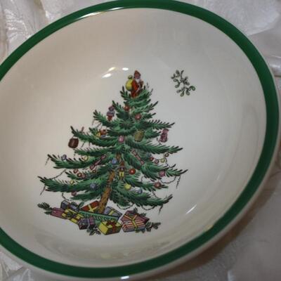Spode Christmas Tree 4 cereal bowls 6.25"  (JS/LG)