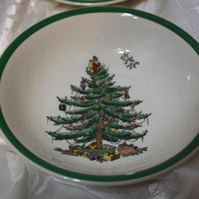 Spode Christmas Tree 4 cereal bowls 6.25"  (JS/LG)