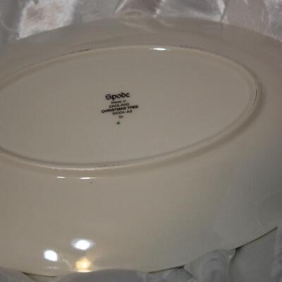 Spode Christmas Tree Gravy Pitcher with underplate (JS/LG)