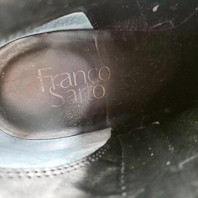 FRANCO SARTO WOMEN'S SIZE 10 BLACK ZIP UP ANKLE BOOTS