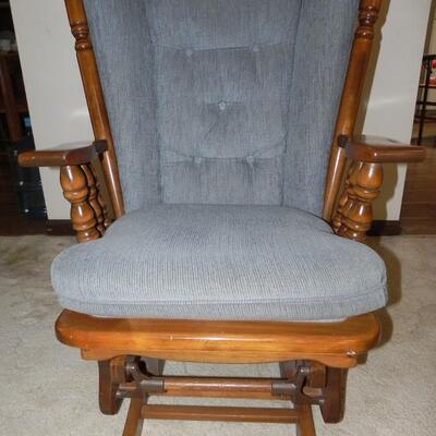 LOT 11  GLIDER WITH OTTOMAN