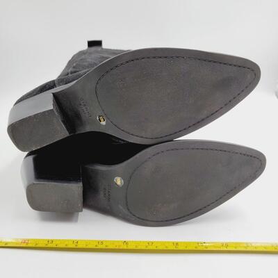 GIANNI BINI SIZE 10M BLACK SUEDE CALF BOOTS