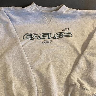 Lot 359: Vintage Eagles Gear (Signed Jaworski Shirt)