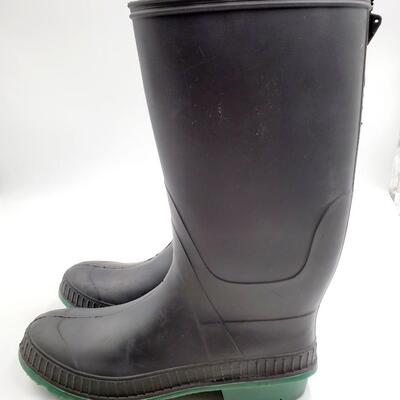 BLACK MUD BOOTS SIZE 10 MADE IN USA