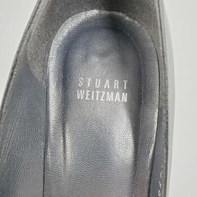 STUART WEITZMAN BUCKLE CLOSED TOE SIZE 10M 3.5 INCH HEELS MADE IN SPAIN