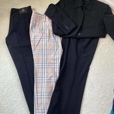 Lot 373: Burberry, Versace and Ralph Lauren Clothes