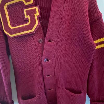 Lot 376: Vintage Lettermanâ€™s Sweater. 