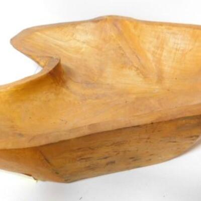 Hand Carved Solid Wood Tree Root Bowl 22