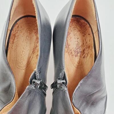 CORSO COMO BLACK "CATANIA" SILK CALF LEATHER PEEP TOE 10.5 size 