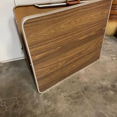 Lot 393  Folding metal Table  6 ft.