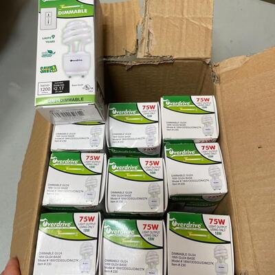 Lot 398  Box of 75W Light Bulbs