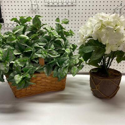 Lot 446  Pair of Silk Arrangements
