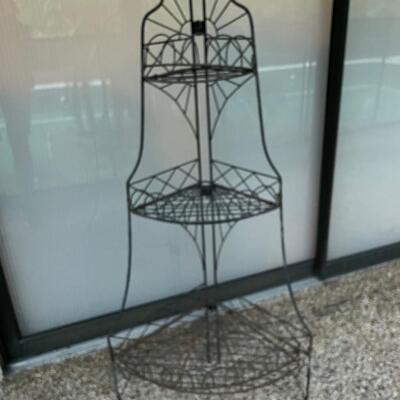 Lot 448-A  Corner Plant Shelf