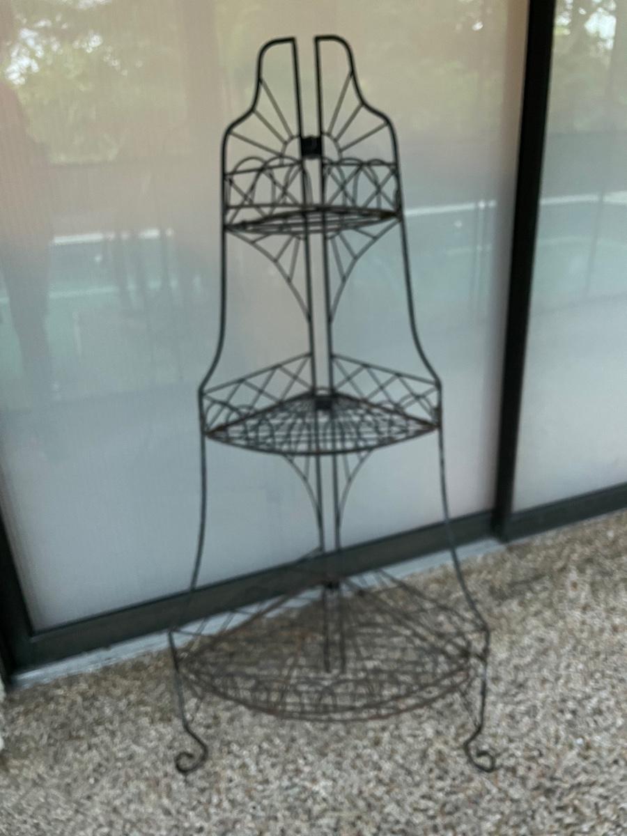 Lot 448A Corner Plant Shelf