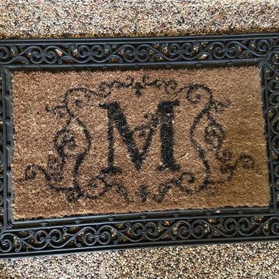 Lot 452  Door Mat  Initial "M"