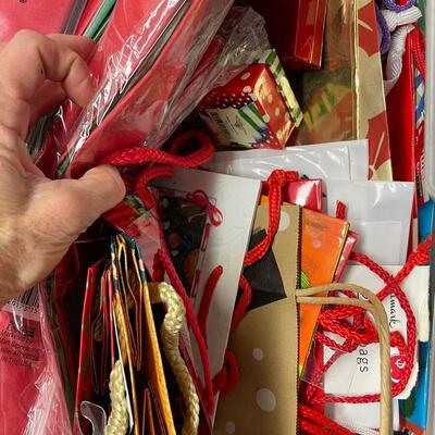 Lot 458  Huge Lot of Gift Bags and Tissue
