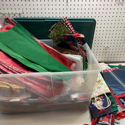 Lot 458  Huge Lot of Gift Bags and Tissue