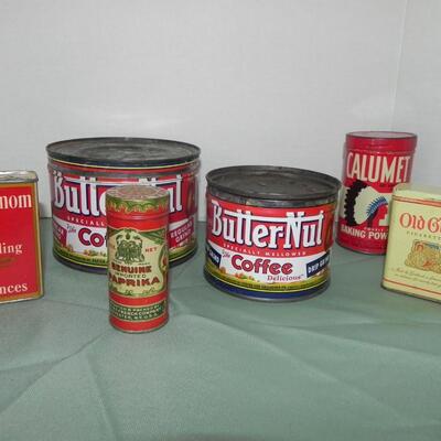 LOT 84  VINTAGE HOUSEHOLD CONTAINERS
