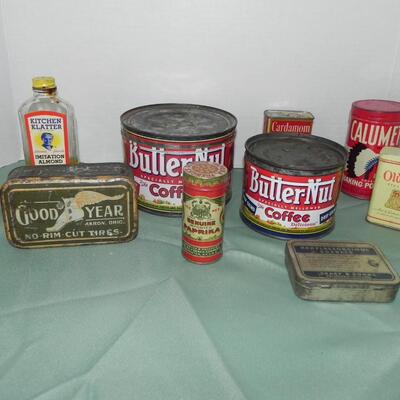 LOT 84  VINTAGE HOUSEHOLD CONTAINERS