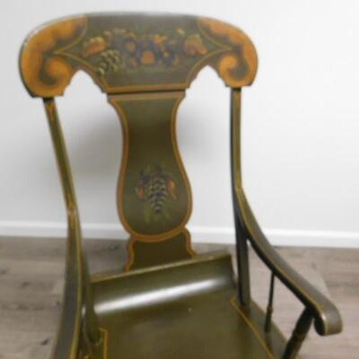 Antique Pennsylvania Painted Amish Rocking Chair