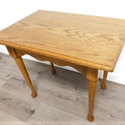 Solid Wood Oak Side Table 