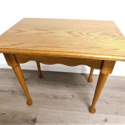 Solid Wood Oak Side Table 