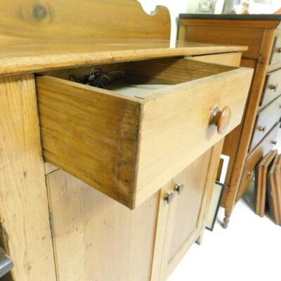 Antique Primitive Mixed Wood Pennsylvania Amish Sideboard