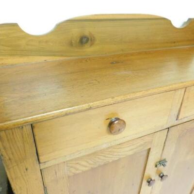 Antique Primitive Mixed Wood Pennsylvania Amish Sideboard