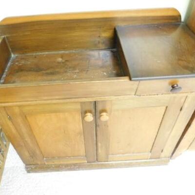 Antique Primitive Pennsylvania Amish Dry Sink Cupboard