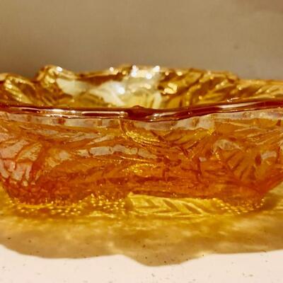 Vintage Carnival Glass Candy Bowl
