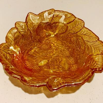Vintage Carnival Glass Candy Bowl