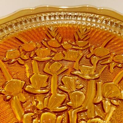 Vintage Carnival Glass Salad Plate