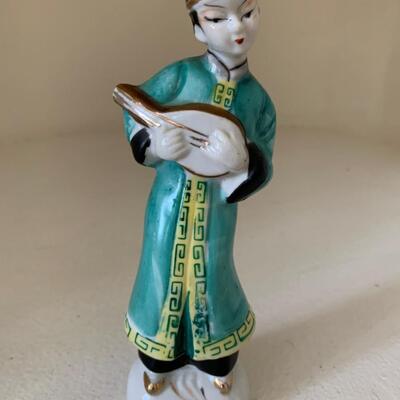 Vintage Asian Man & Woman Figurines