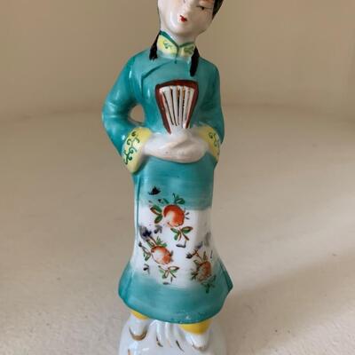 Vintage Asian Man & Woman Figurines