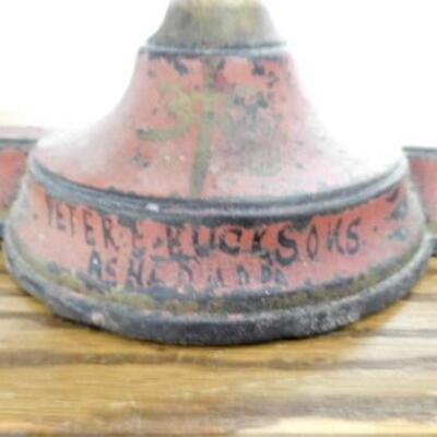 Antique Yeter S. Buck Sons, Ashland, PA  Merchant's Counter Scale with Various Disc Weights