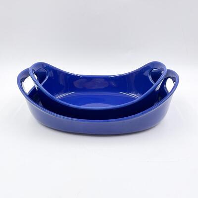 RACHAEL RAY BLUE OVAL BAKING DISHES