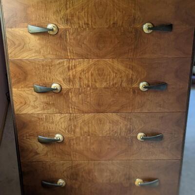 Beautiful Walnut Dresser, Unique and Rare pulls, Joerns