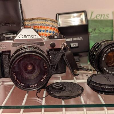 Canon 35mm Vintage Camera Set