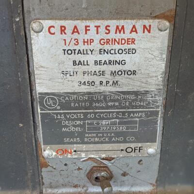 Craftsman 1/3 HP Grinder