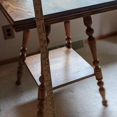 Antique Oak Square Table, Great Shape