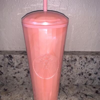 Starbucks pink disco cup 