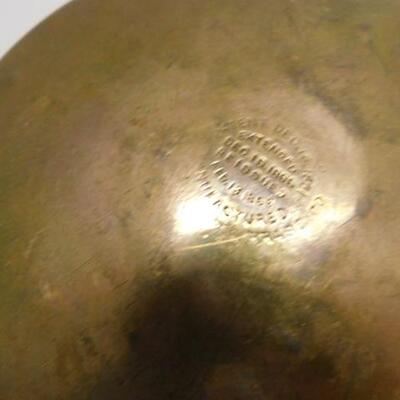 Vintage Brass Kettle Marked on Bottom 1866 Patent
