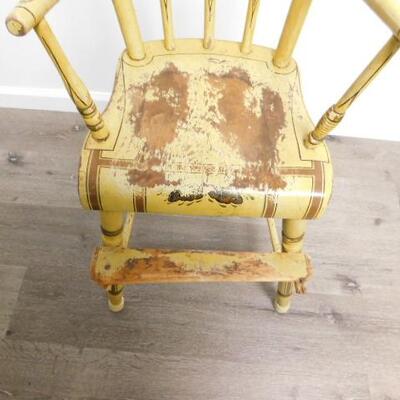 Antique Pennsylvania Painted Amish Child's High Chair #2 of 2