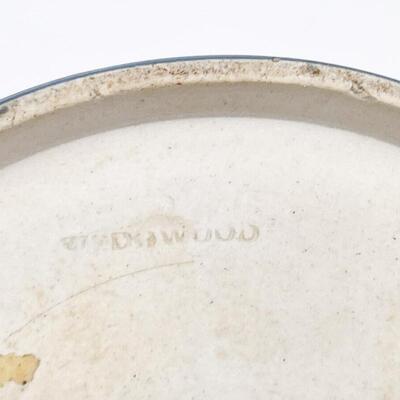 VINTAGE WEDGWOOD DARK BLUE BISCUIT BARREL