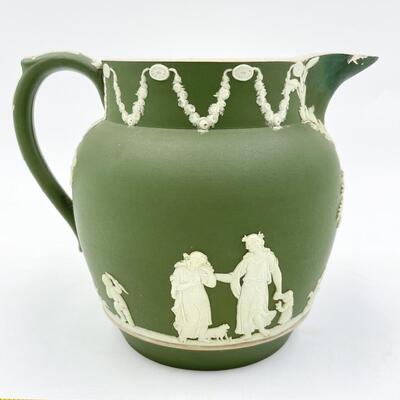 VINTAGE WEDGWOOD SMALL GREEN PITCHER