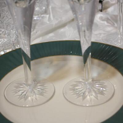 Waterford Dolmen Champagne Flutes - 2   (JS/LG)