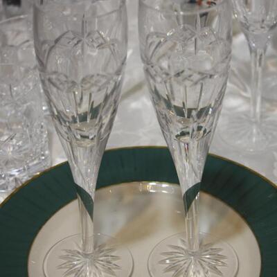 Waterford Dolmen Champagne Flutes - 2   (JS/LG)