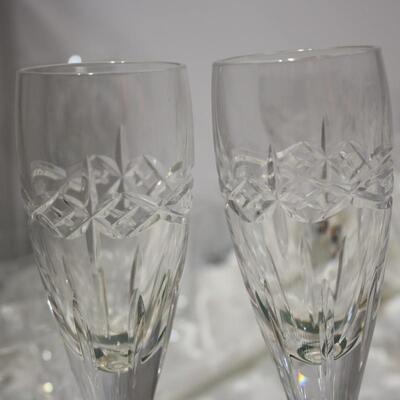 Waterford Dolmen Champagne Flutes - 2   (JS/LG)